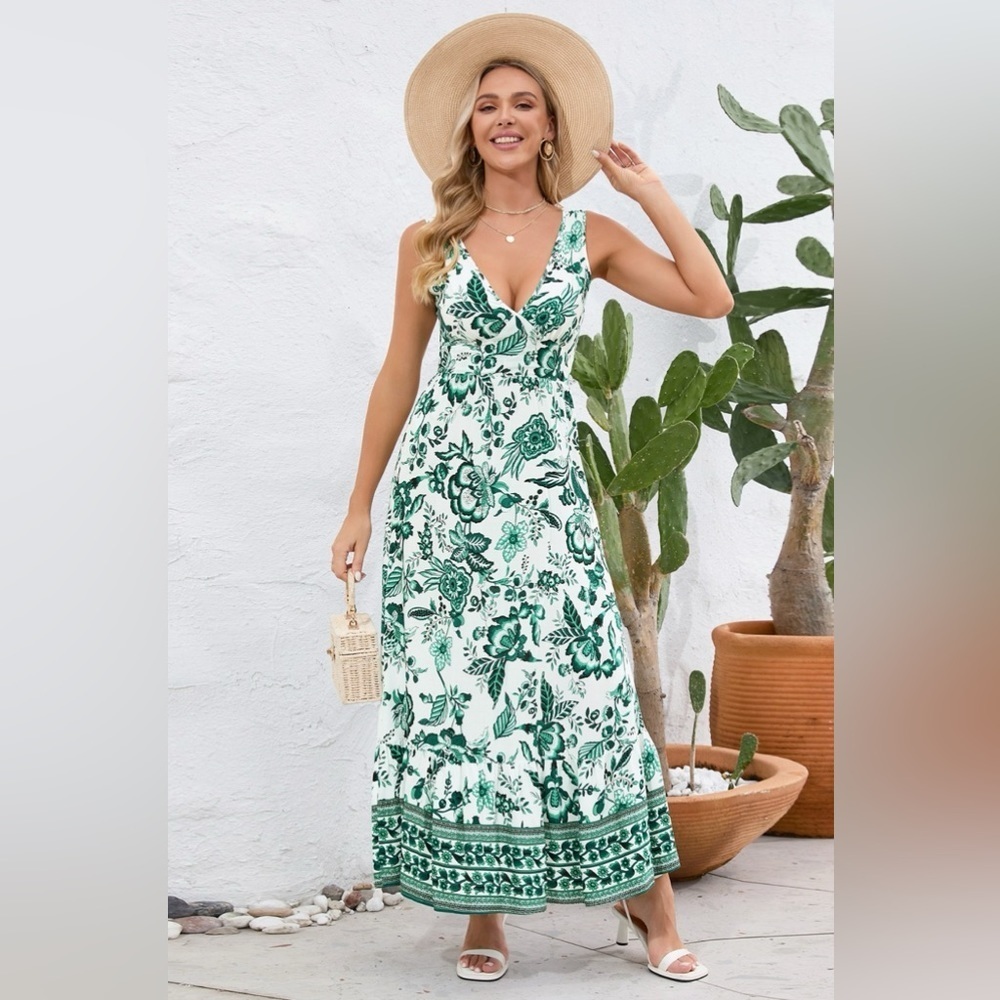 Rolling Meadows Floral Maxi Dress